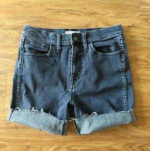 Madewell High Rise Cut Off Jeans